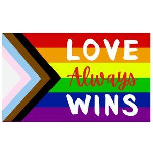 Love Always Wins-Flag